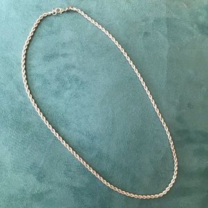 Monet 20” Silver Tone Rope Chain Necklace
